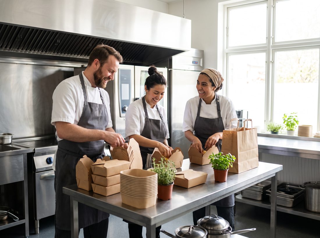 Restaurant partners preparing fresh orders